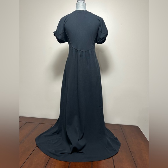 Free People Beach Size XS Meadow Tee Dress Black Oversized Cotton - Picture 5 of 16
